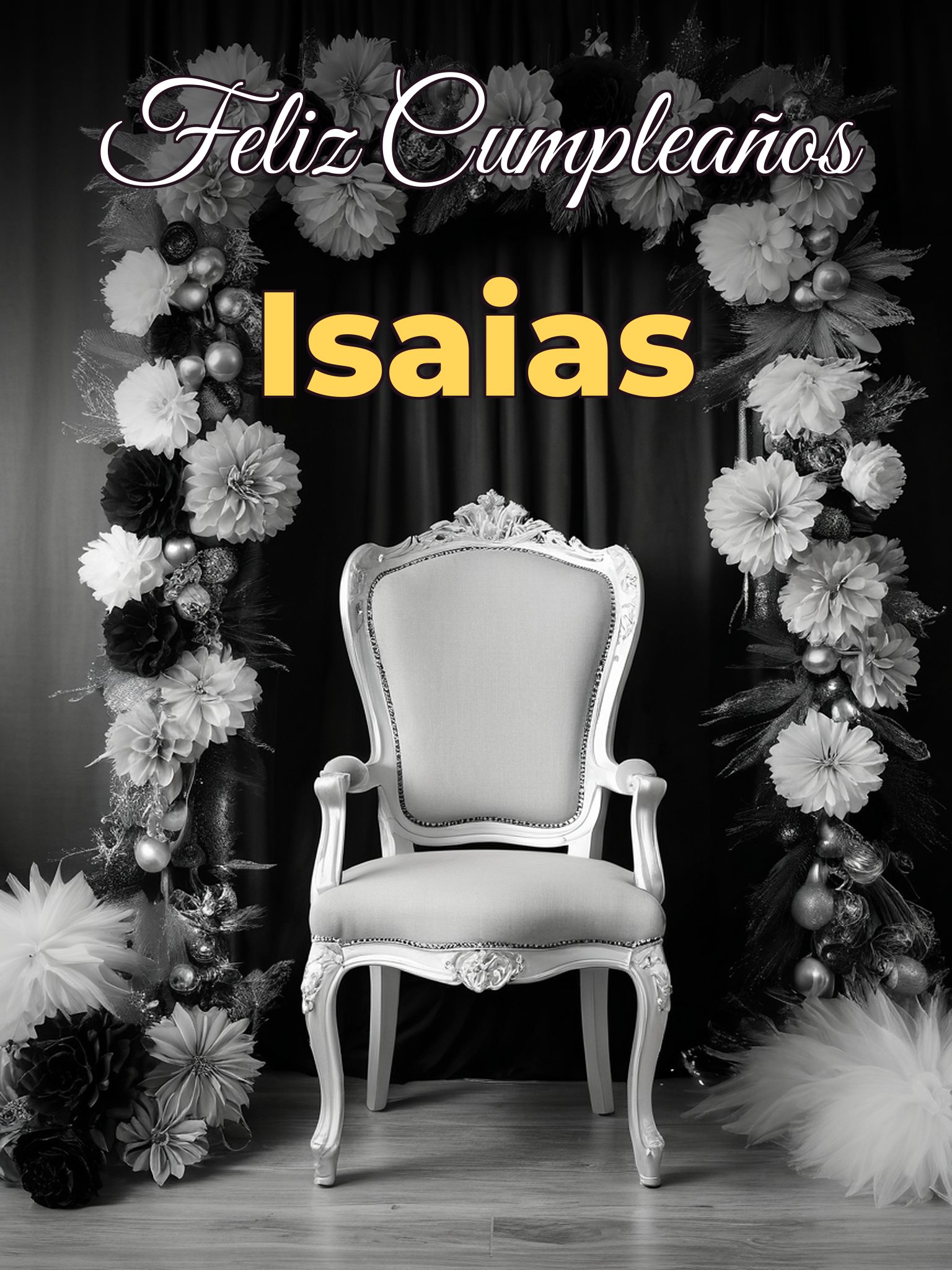 Feliz cumpleaños isaias