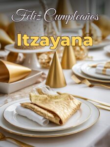 Feliz cumpleaños itzayana