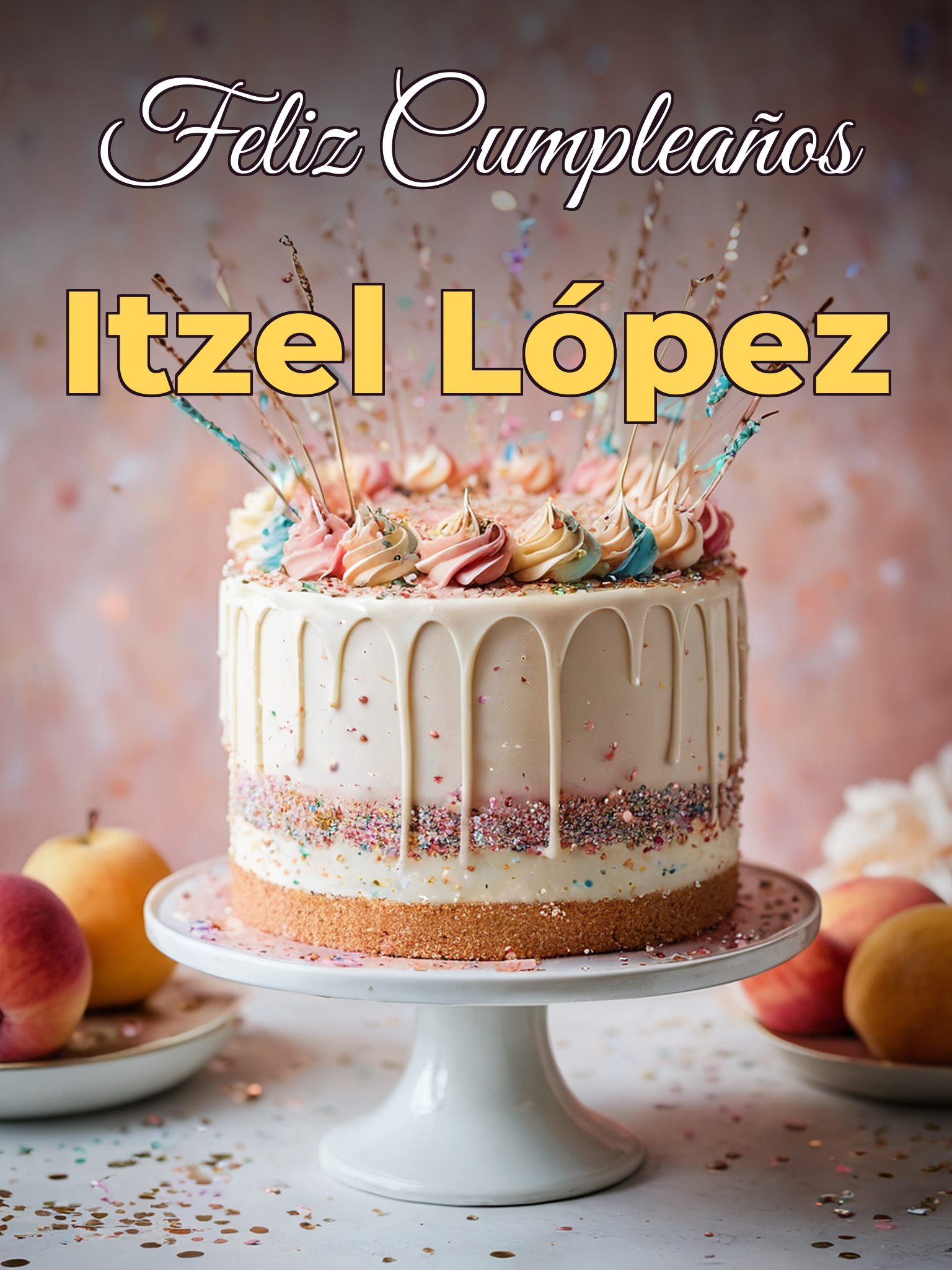 Feliz cumpleaños itzel lópez