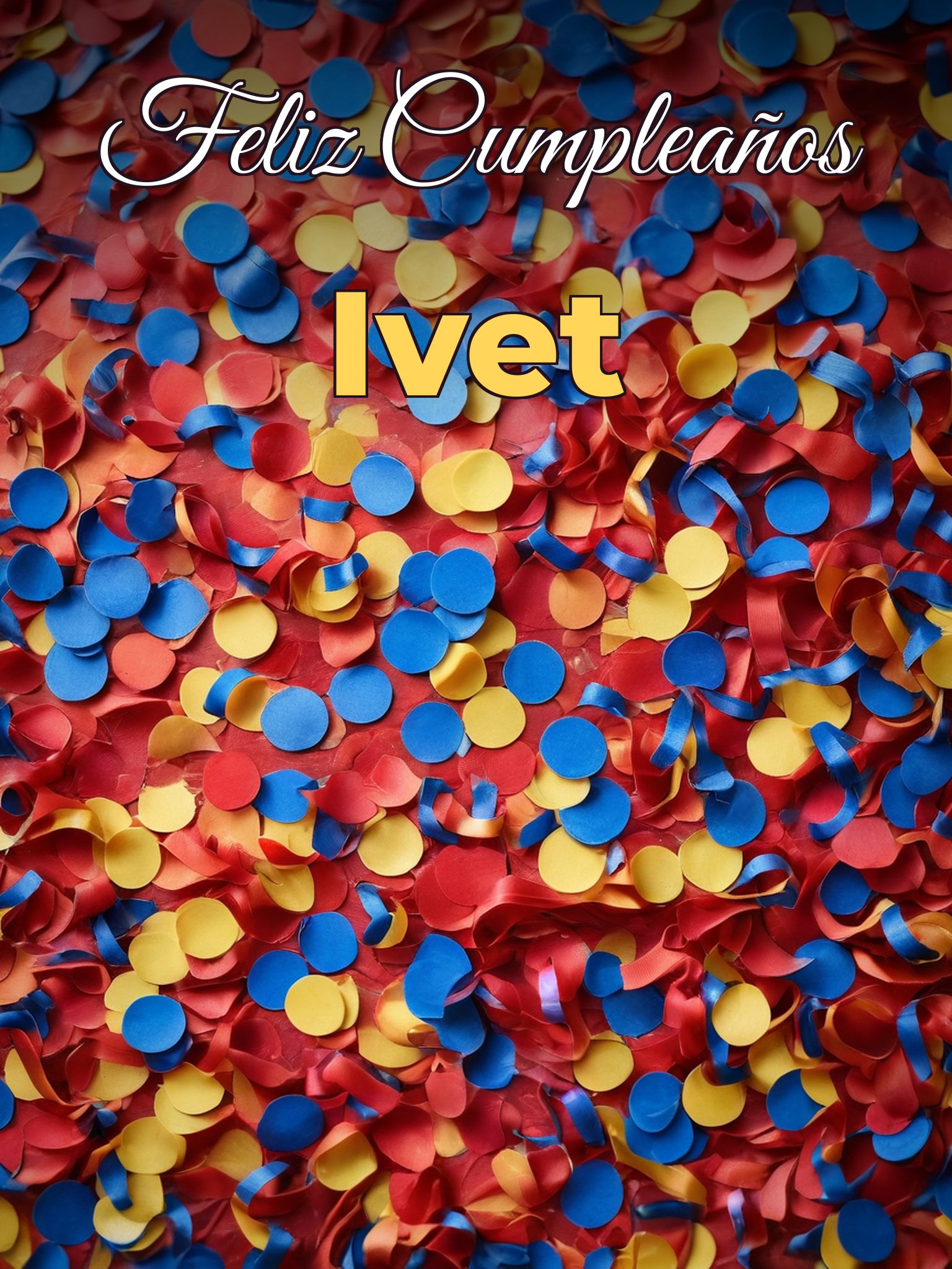 Feliz cumpleaños ivet