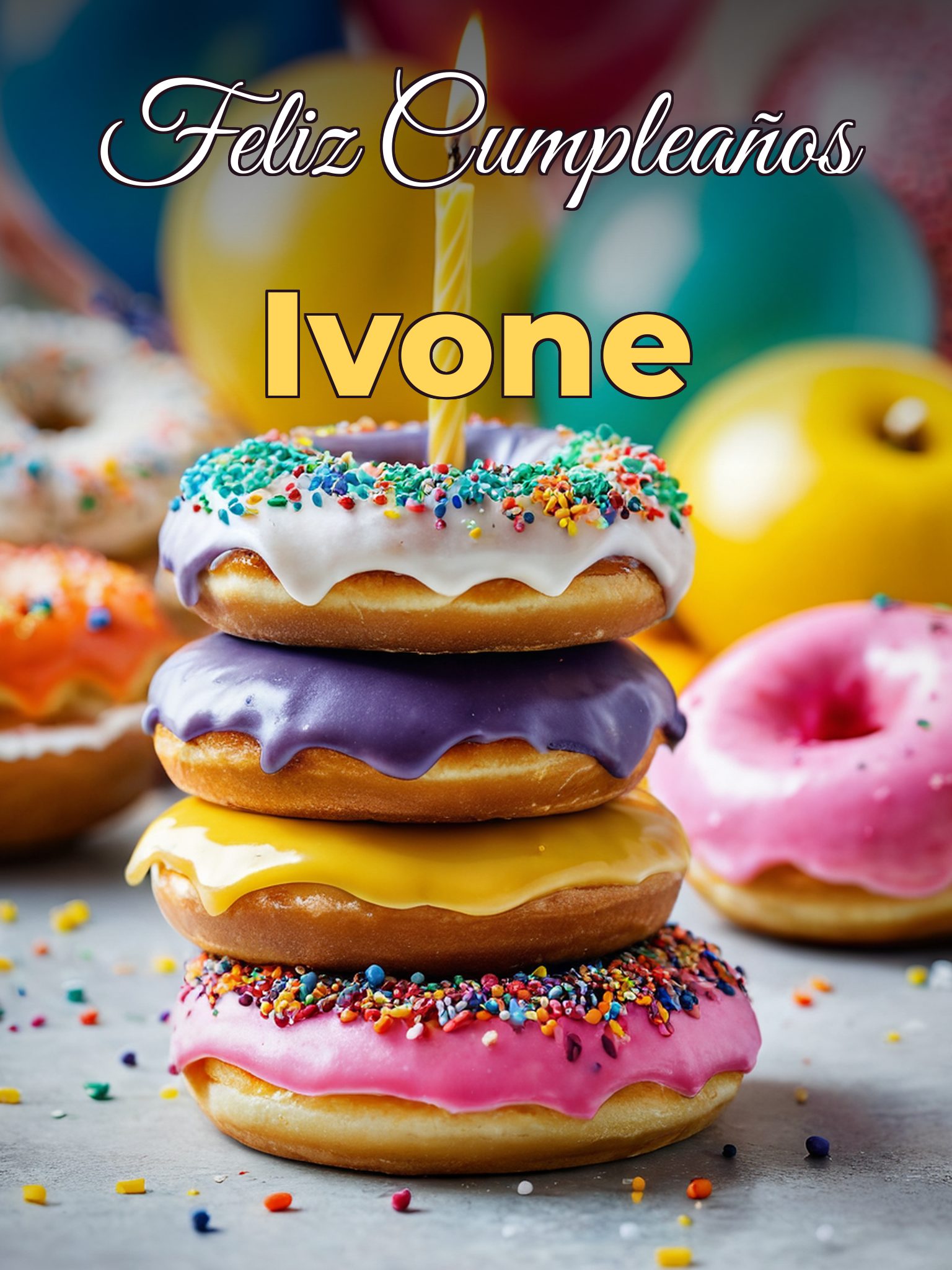 Feliz cumpleaños ivone