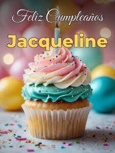Feliz cumpleaños jacqueline