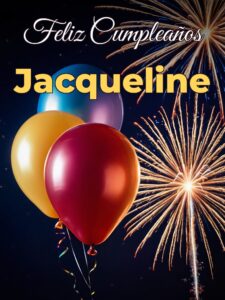 Feliz cumpleaños jacqueline