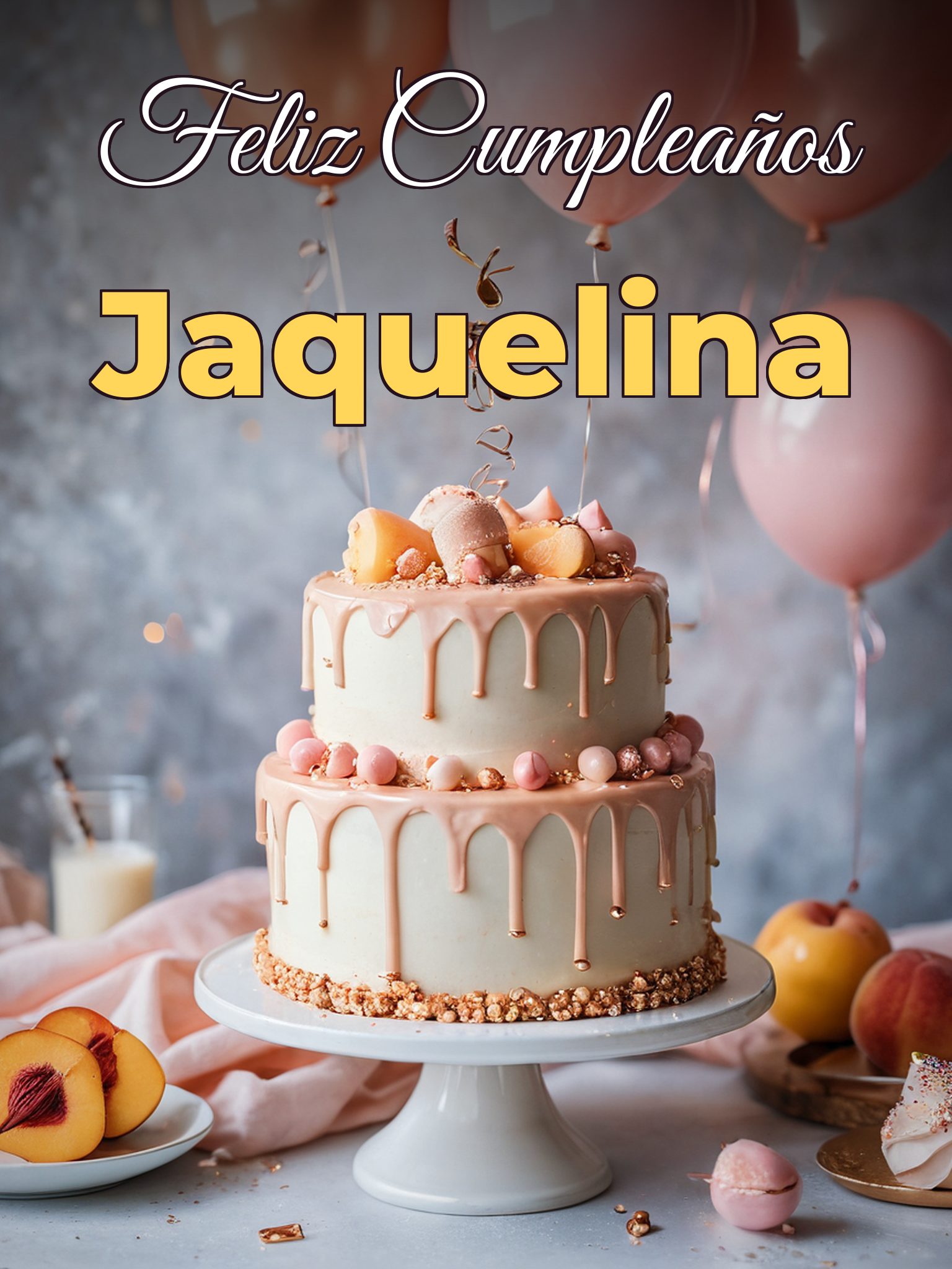 Feliz cumpleaños jaquelina