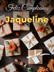 Feliz cumpleaños jaqueline