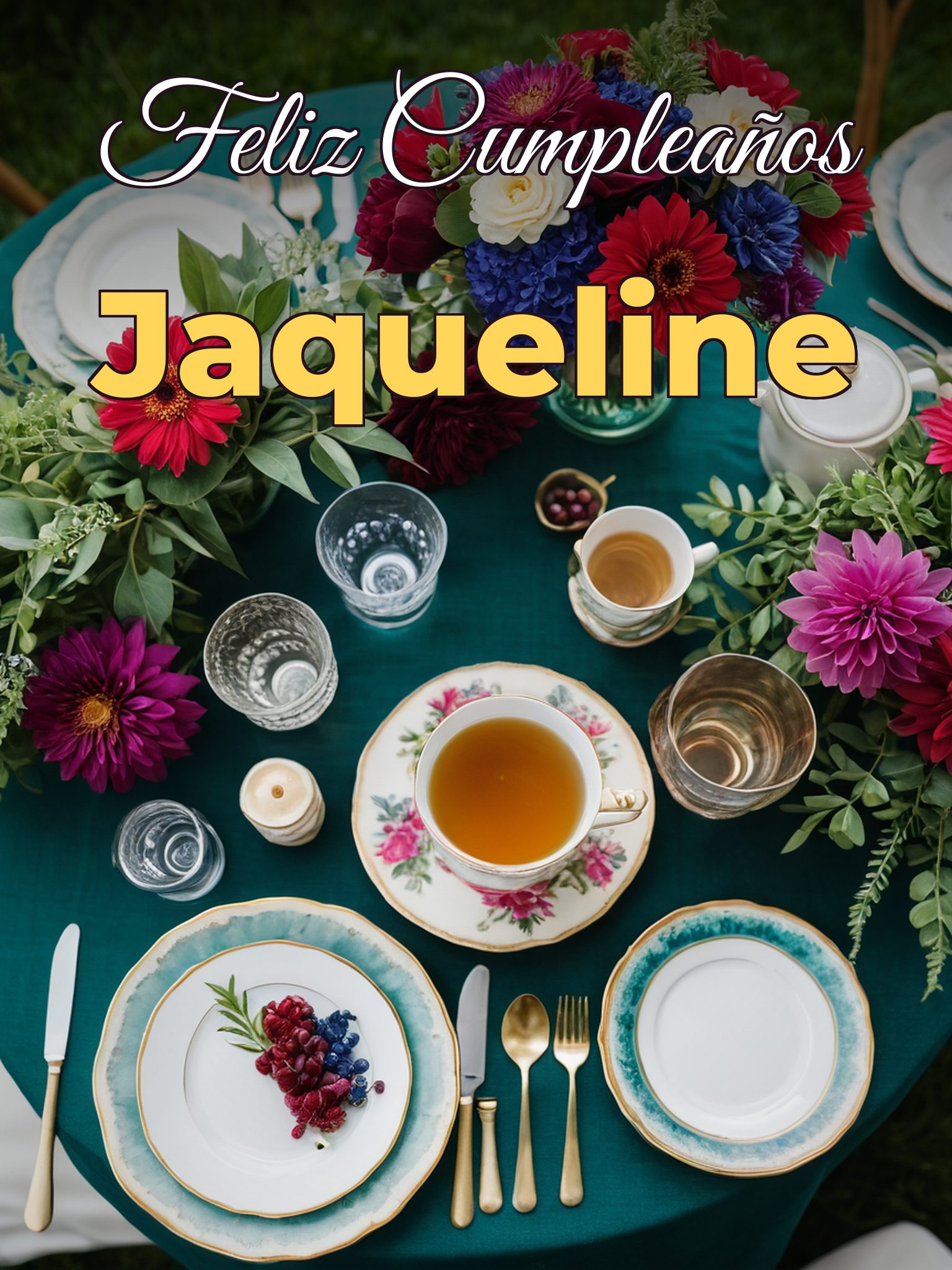 Feliz cumpleaños jaqueline