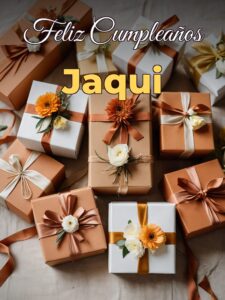 Feliz cumpleaños jaqui