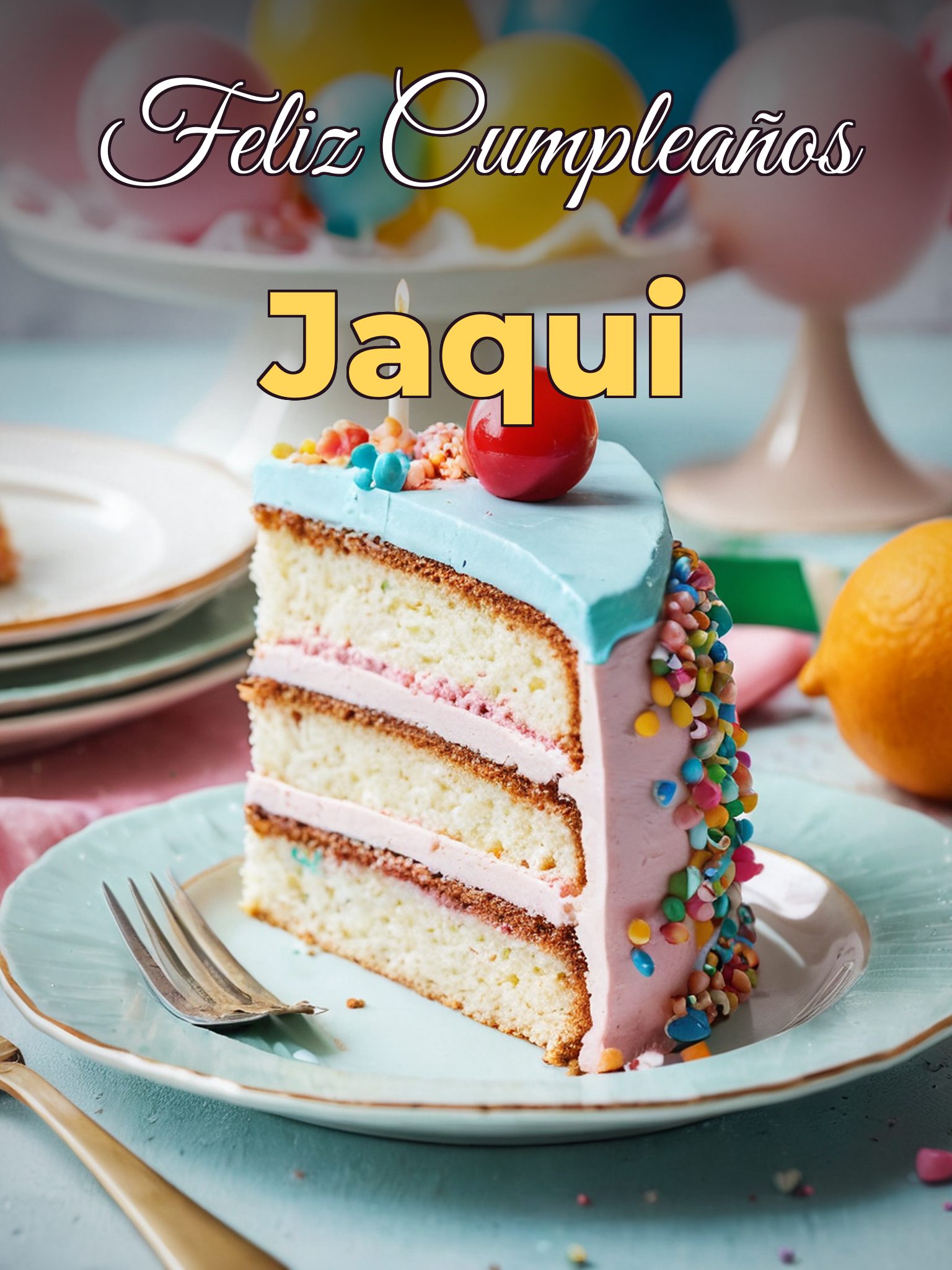 Feliz cumpleaños jaqui