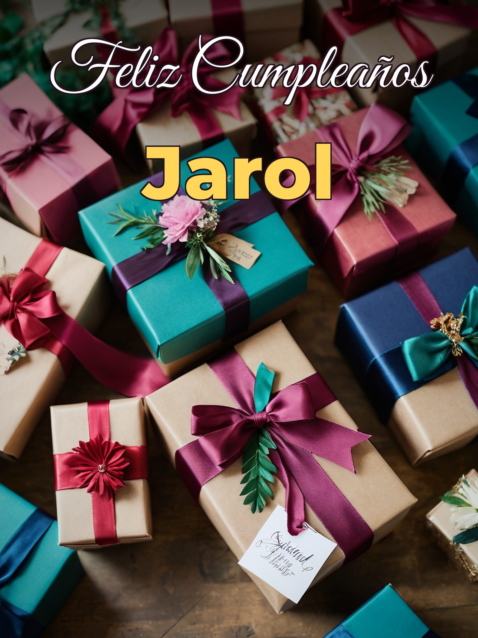 Feliz cumpleaños jarol