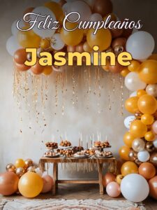 Feliz cumpleaños jasmine