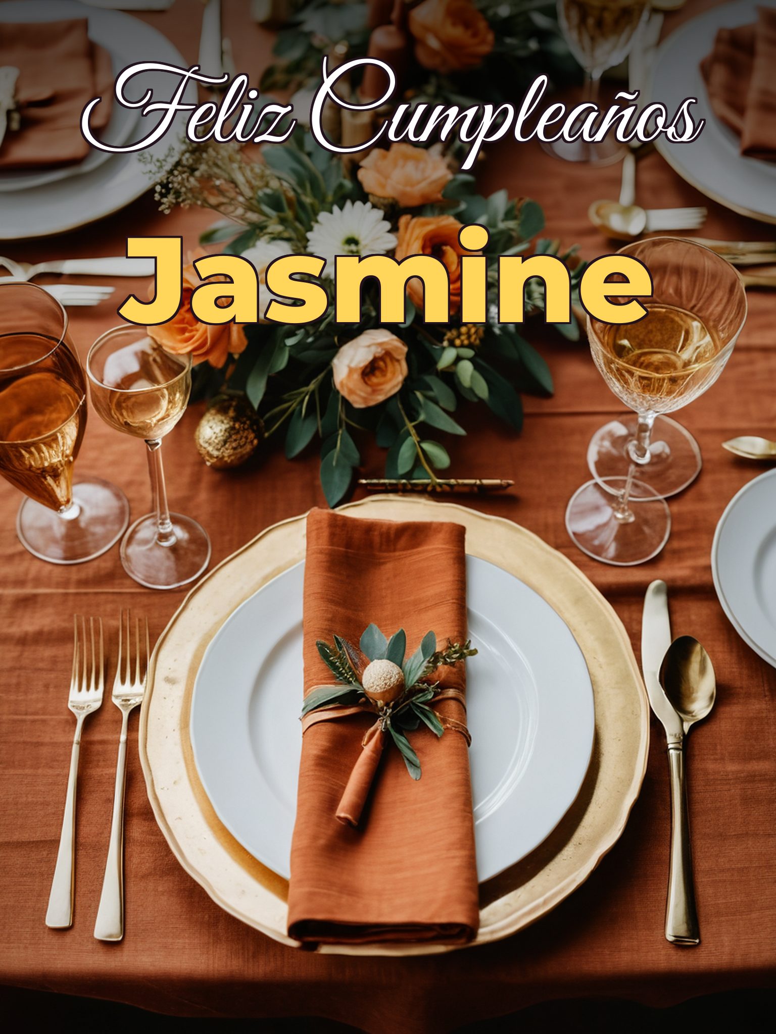 Feliz cumpleaños jasmine