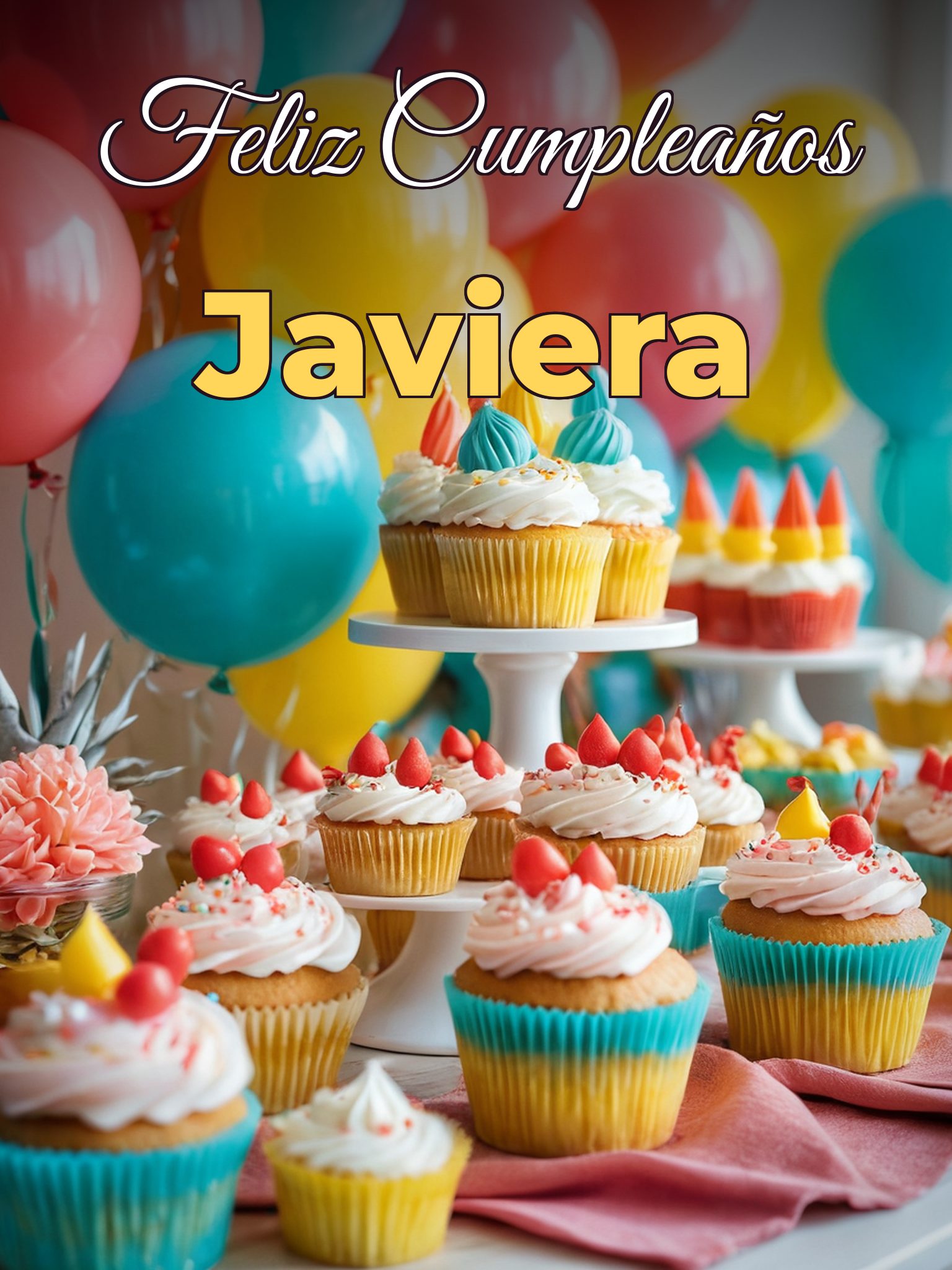 Feliz cumpleaños javiera
