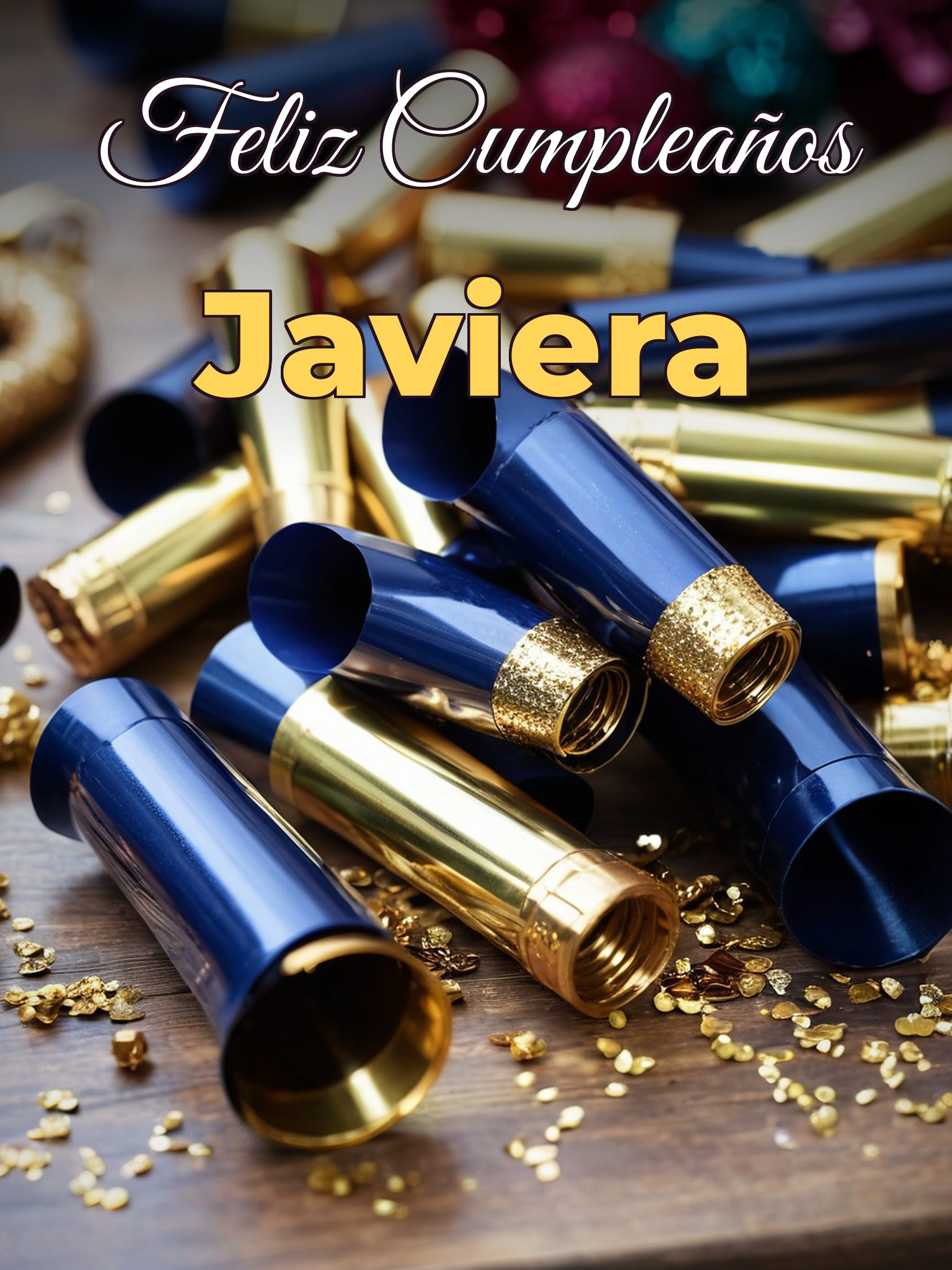Feliz cumpleaños javiera