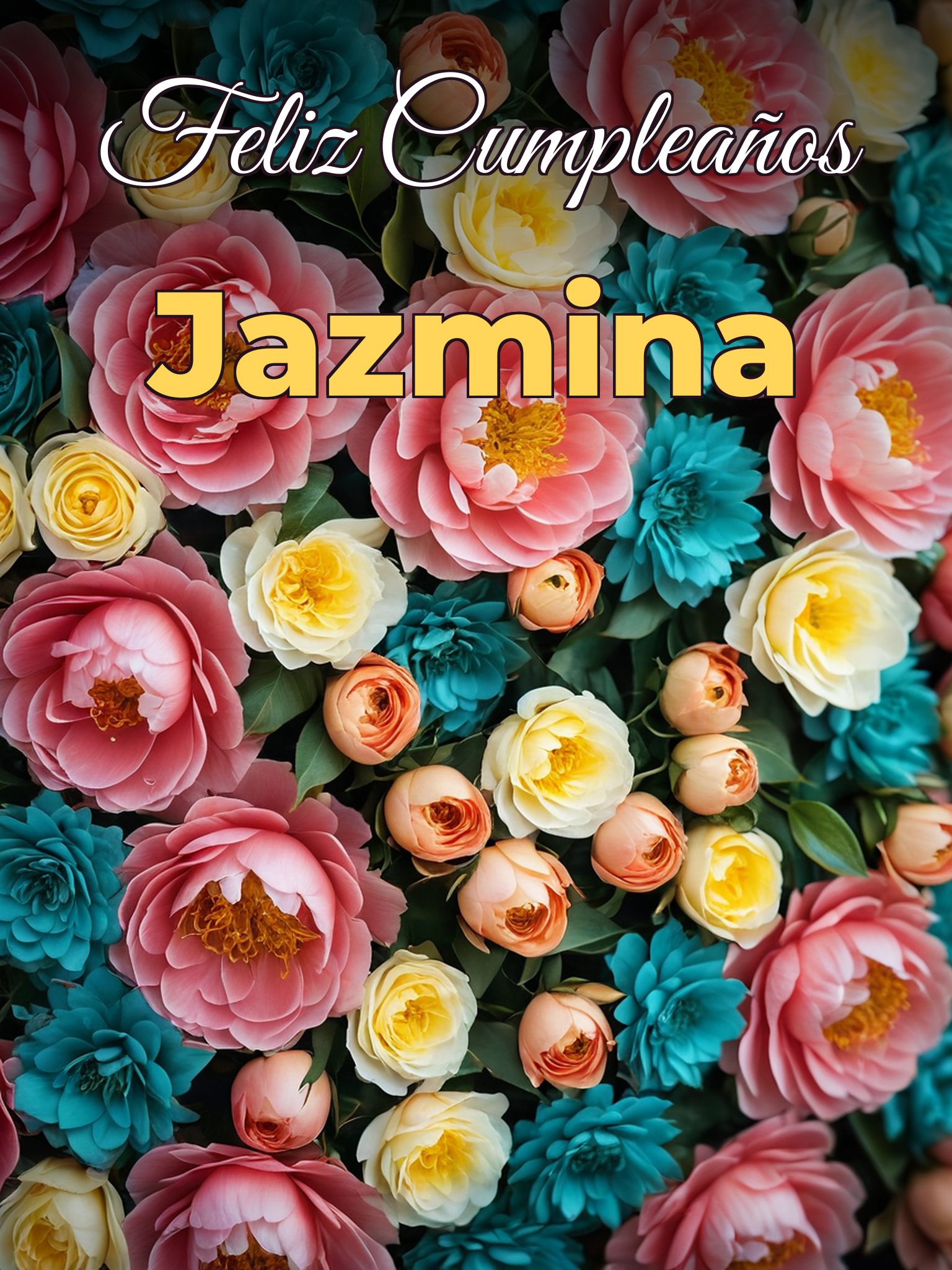 Feliz cumpleaños jazmina
