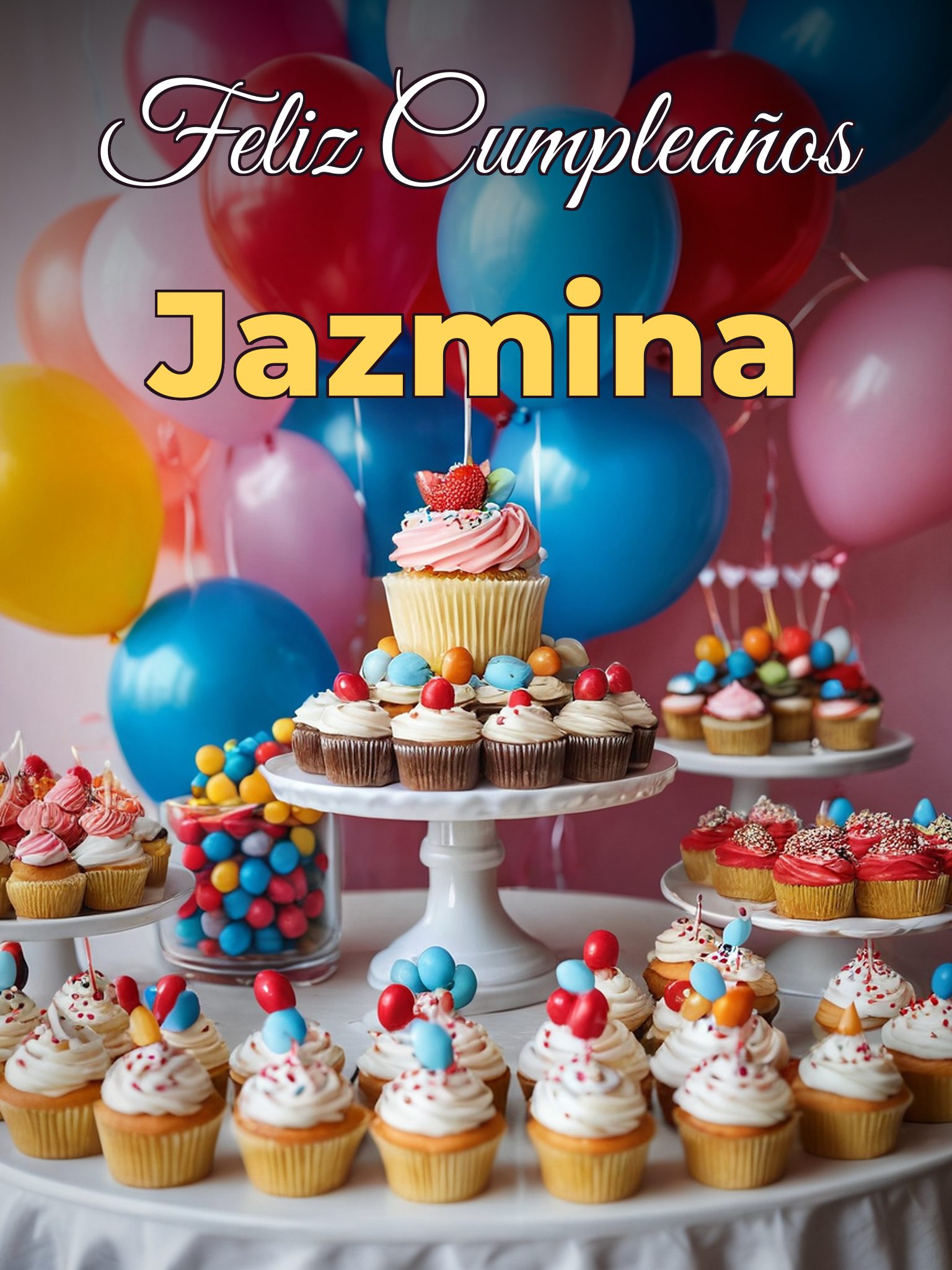 Feliz cumpleaños jazmina