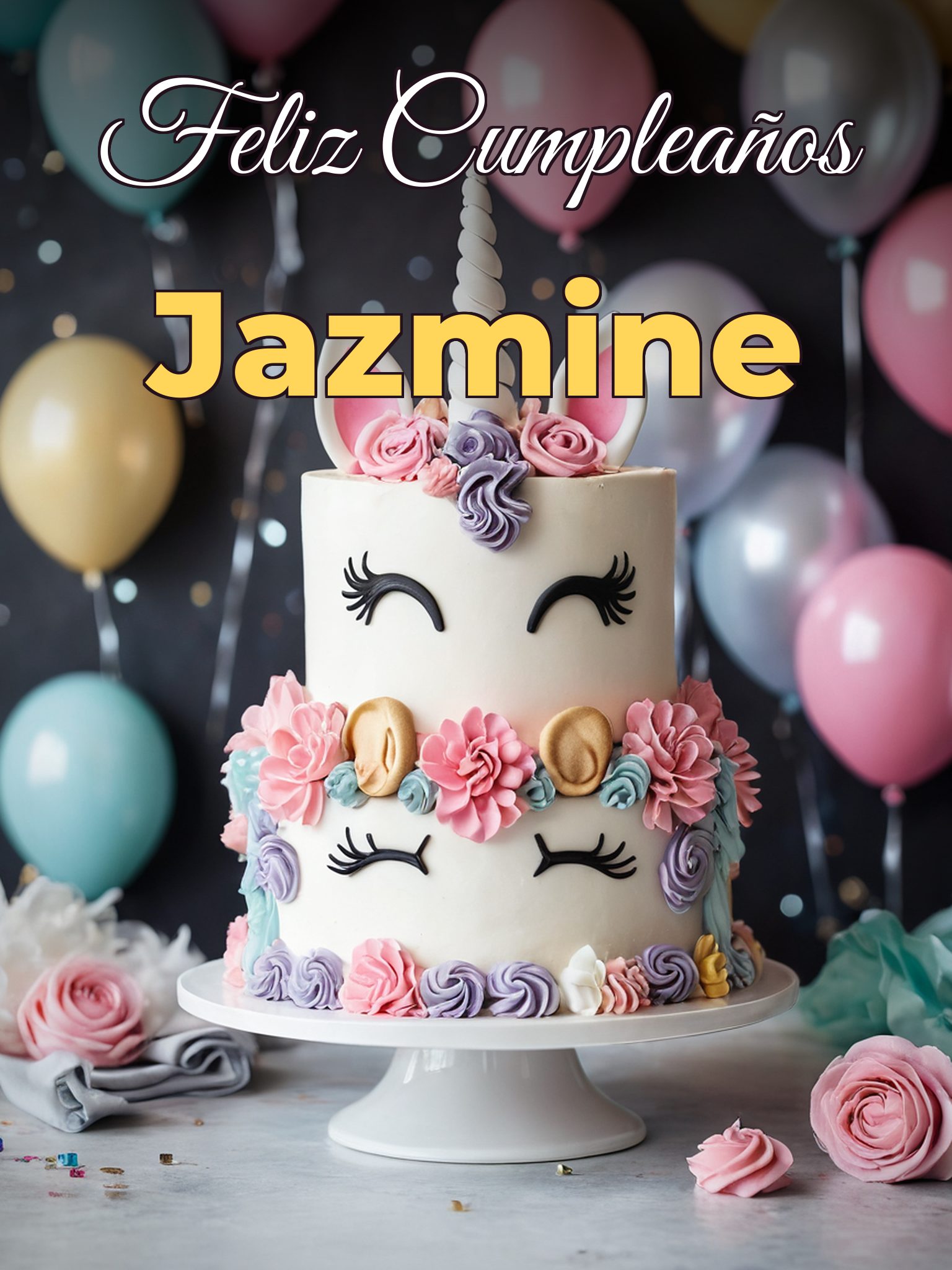 Feliz cumpleaños jazmine