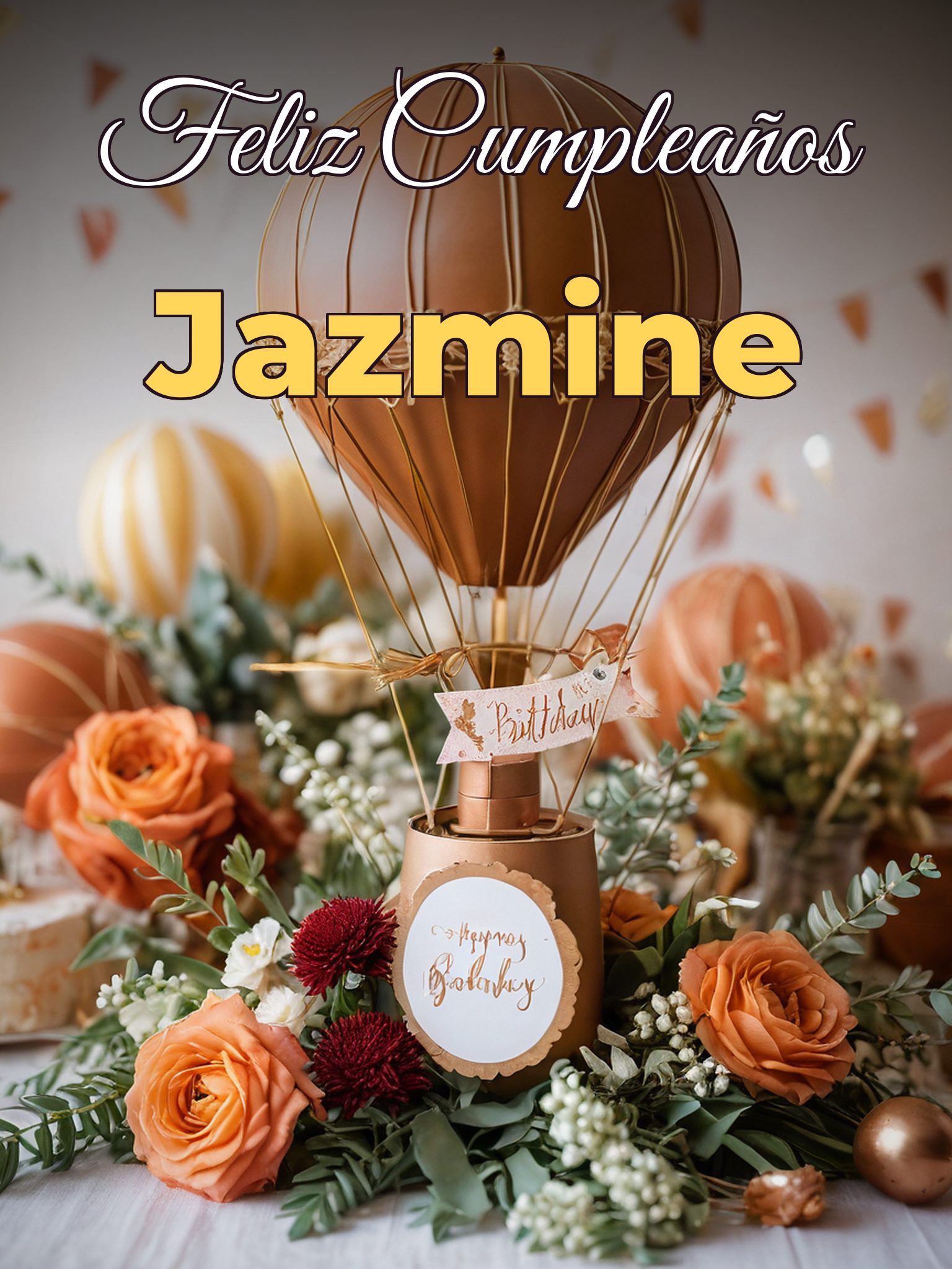 Feliz cumpleaños jazmine
