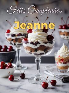 Feliz cumpleaños jeanne