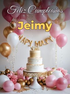 Feliz cumpleaños jeimy