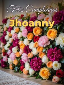 Feliz cumpleaños jhoanny