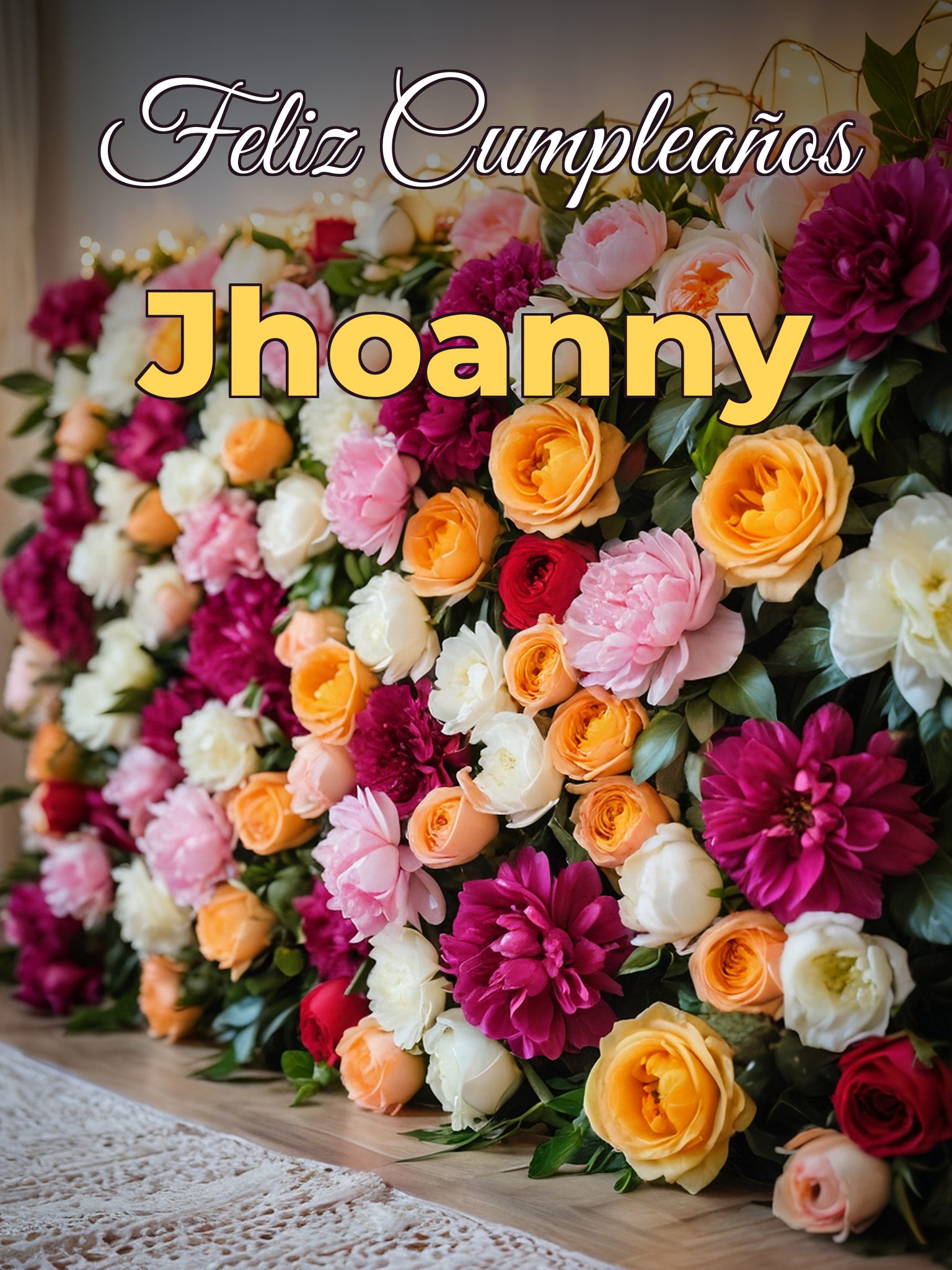 Feliz cumpleaños jhoanny