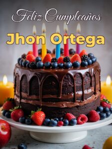 Feliz cumpleaños jhon ortega