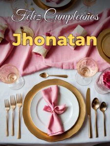 Feliz cumpleaños jhonatan