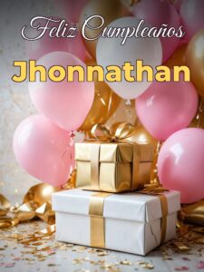 Feliz cumpleaños jhonnathan