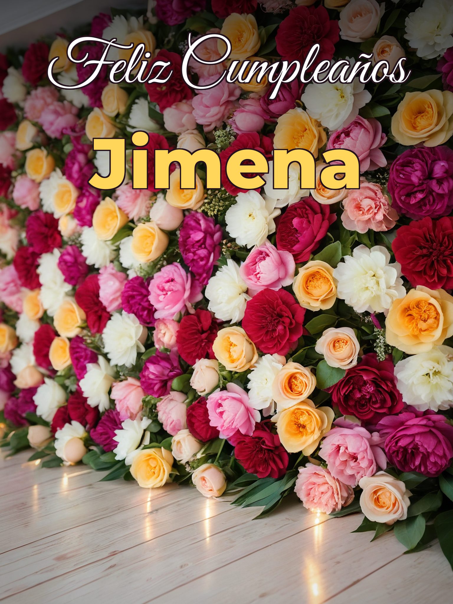 Feliz cumpleaños jimena