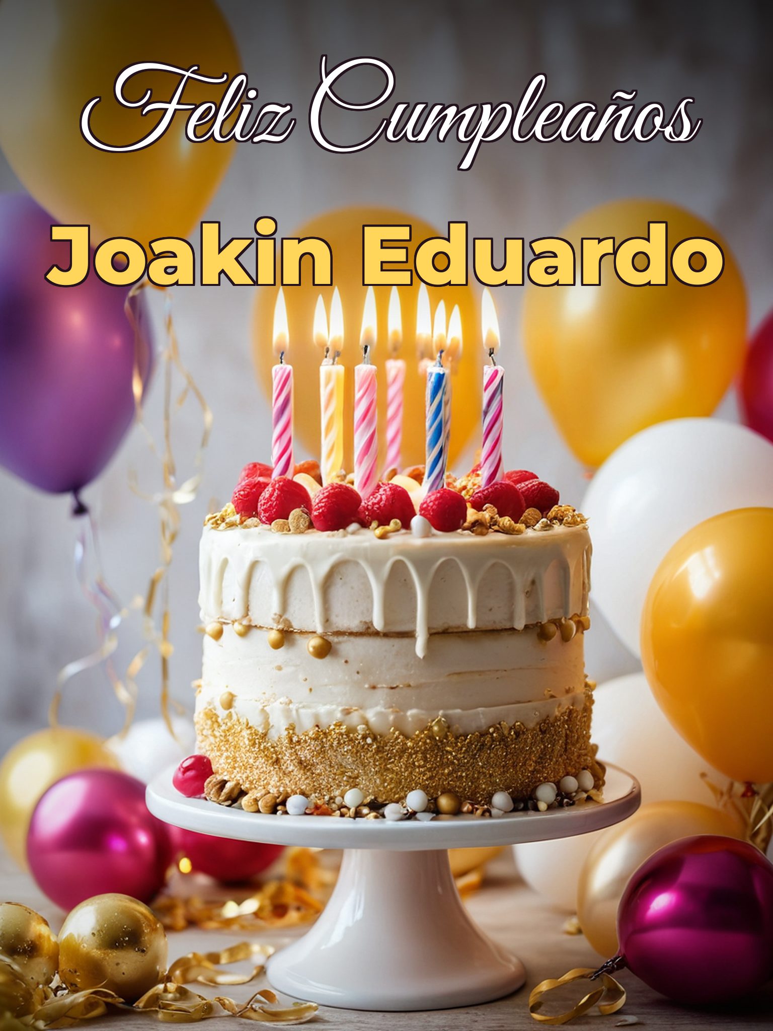 Feliz cumpleaños joakin eduardo