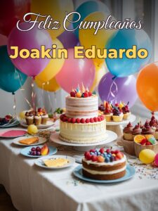 Feliz cumpleaños joakin eduardo