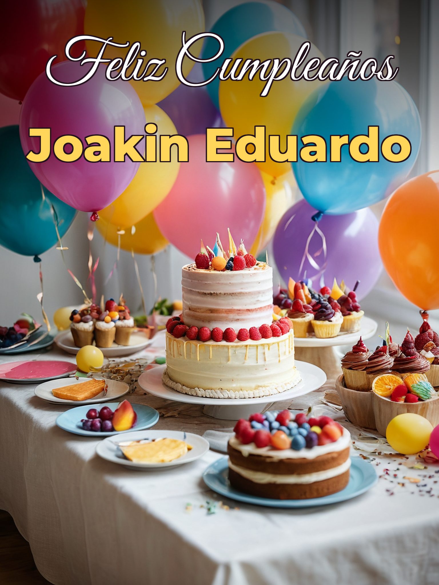 Feliz cumpleaños joakin eduardo