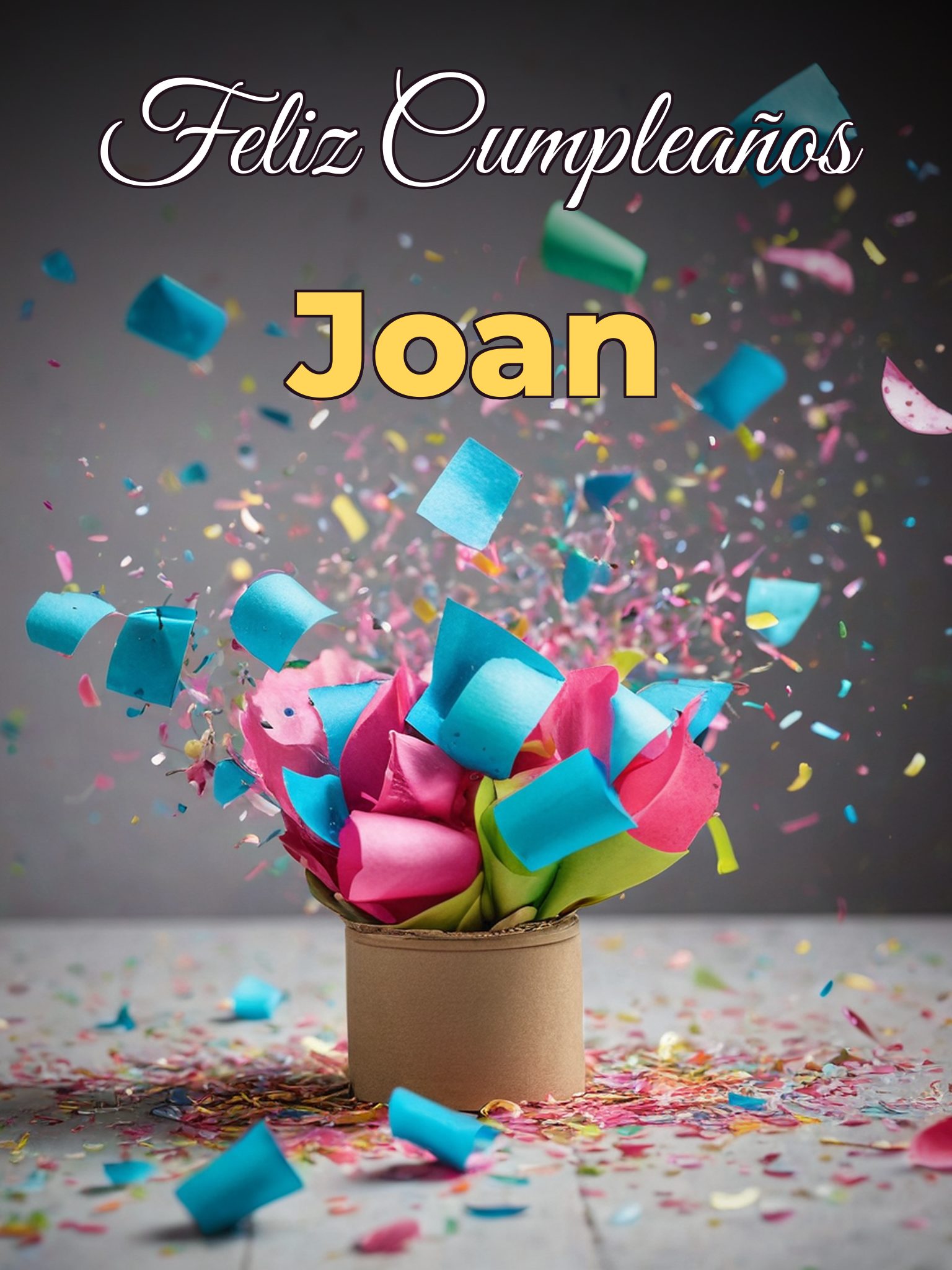 Feliz cumpleaños joan