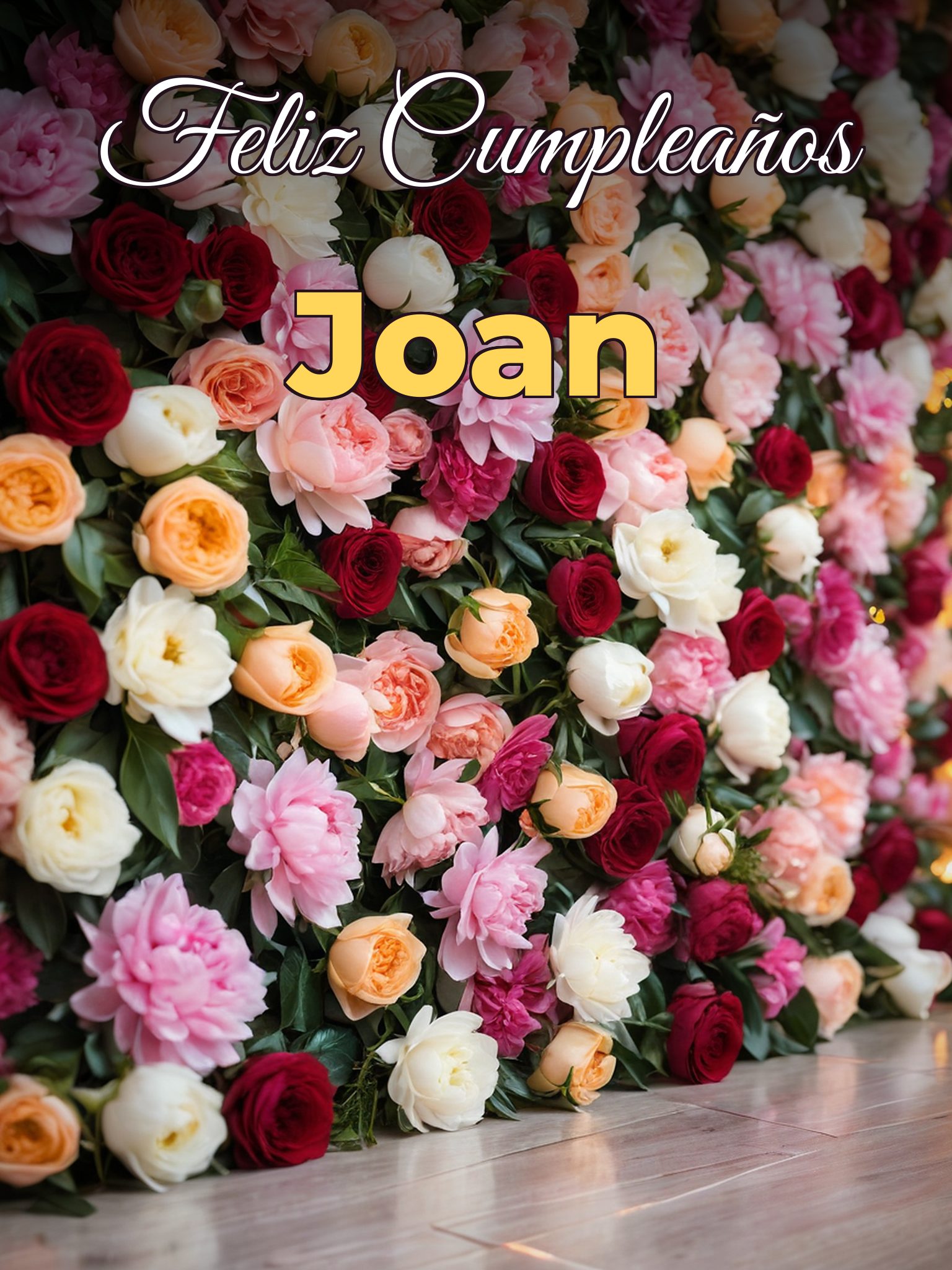 Feliz cumpleaños joan