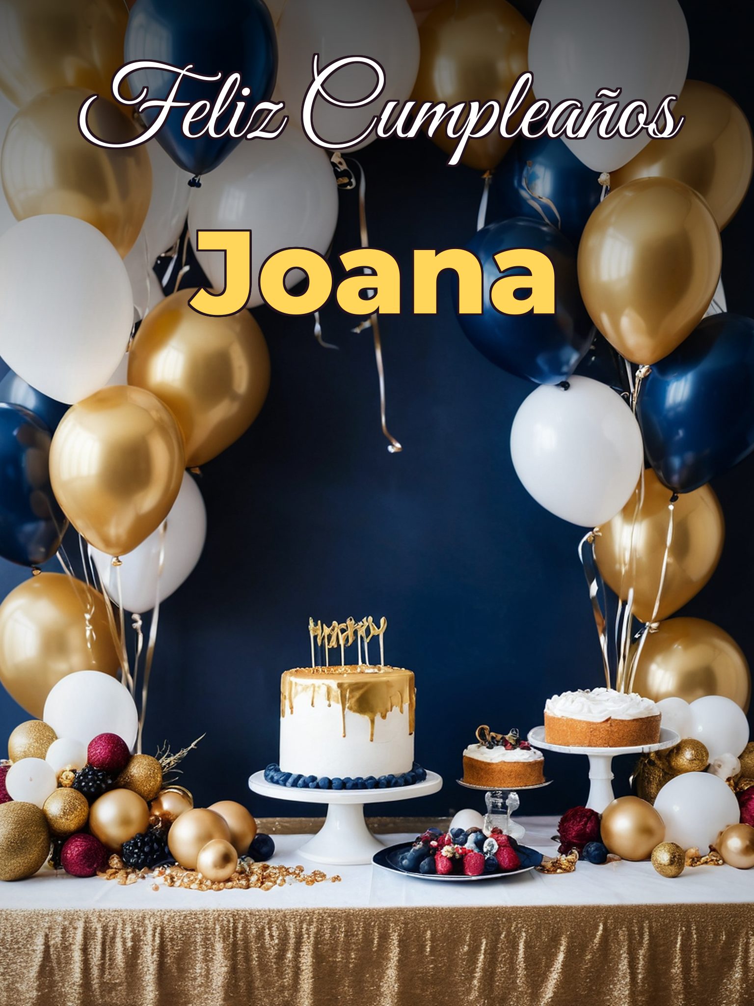 Feliz cumpleaños joana