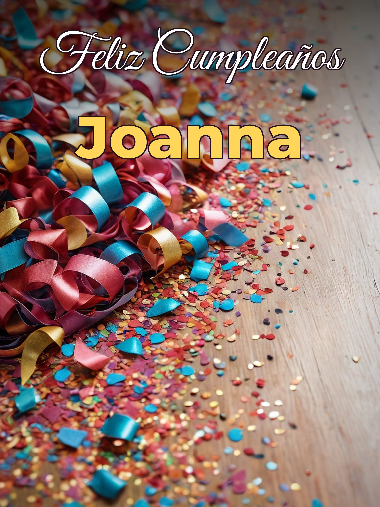 Feliz cumpleaños joanna