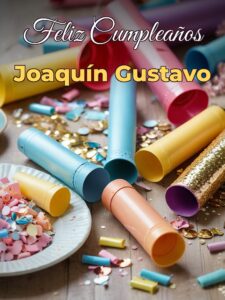 Feliz cumpleaños joaquín gustavo