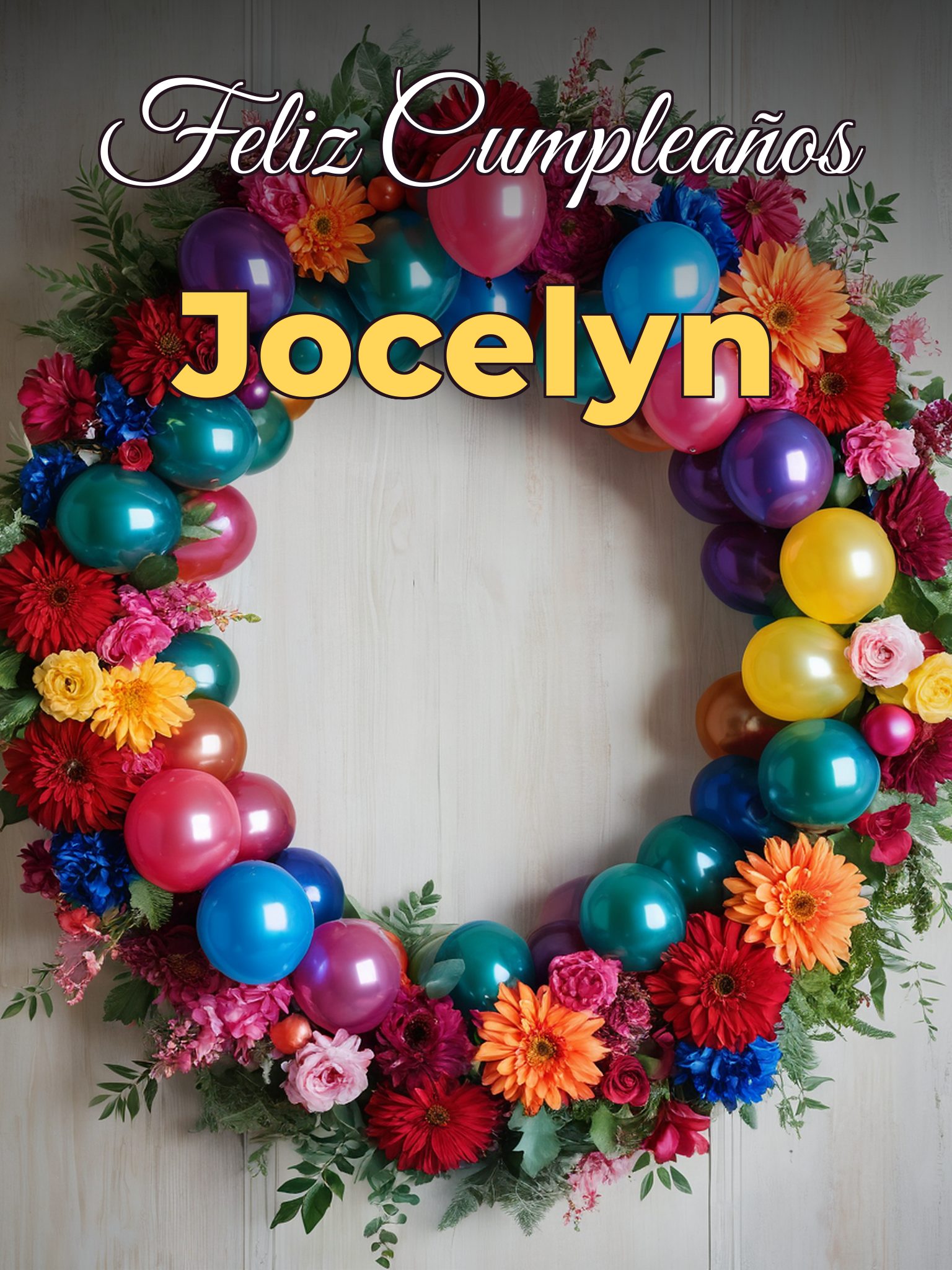 Feliz cumpleaños jocelyn