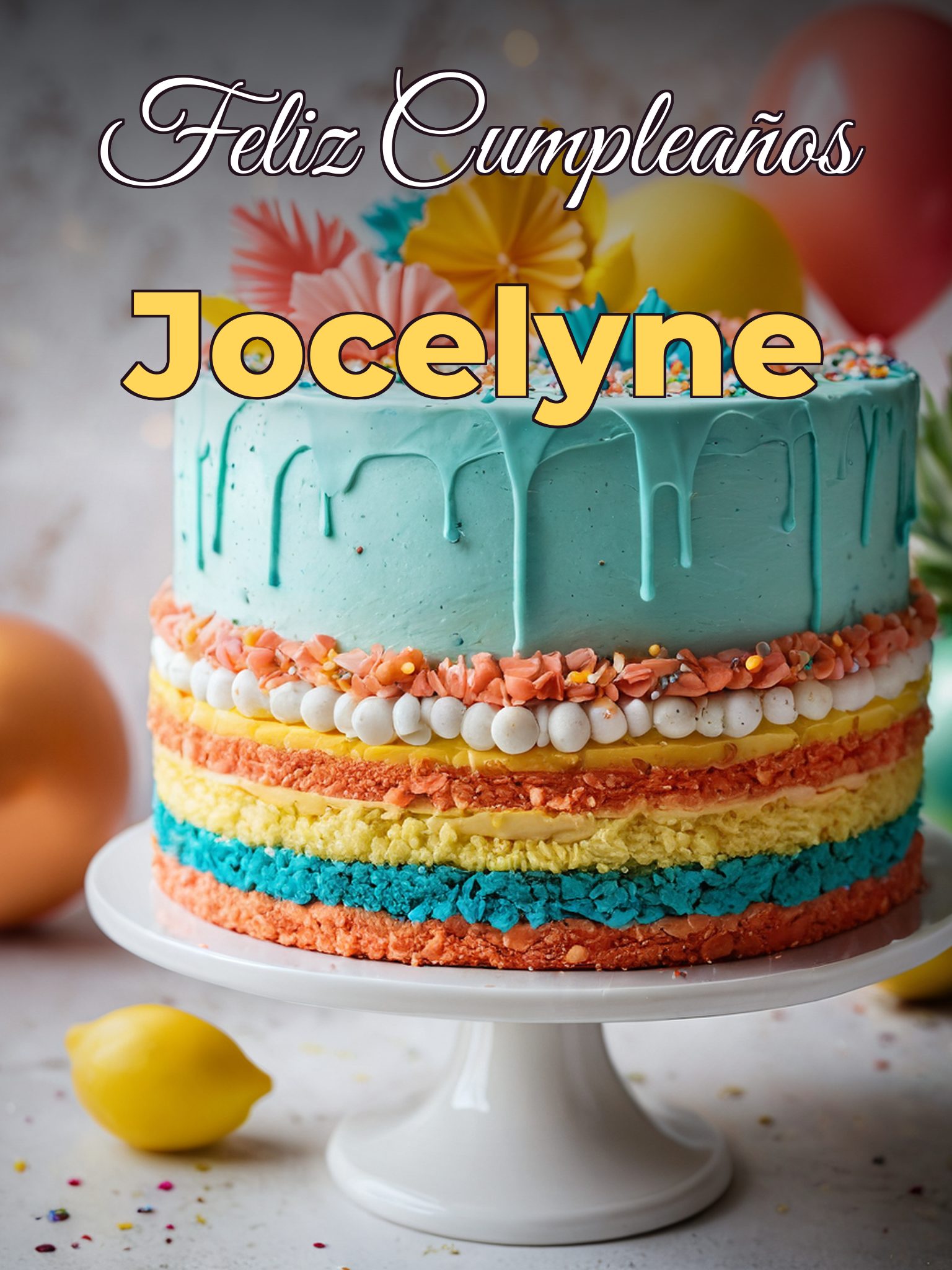 Feliz cumpleaños jocelyne
