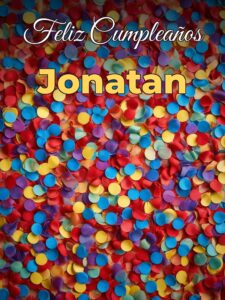 Feliz cumpleaños jonatan