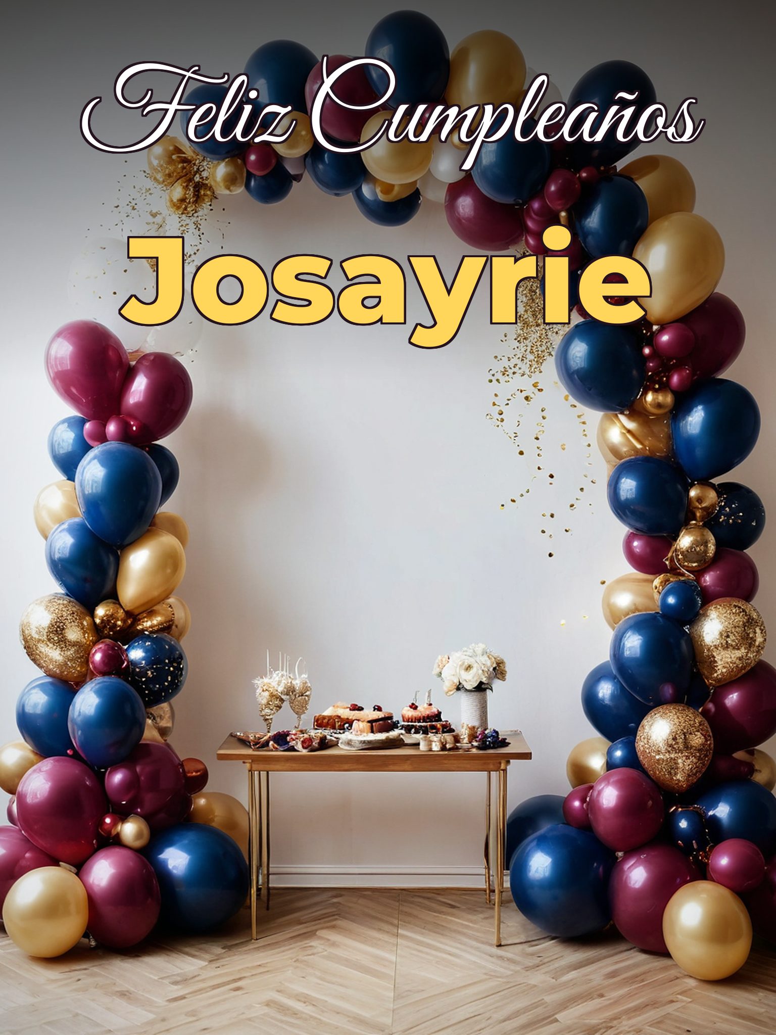Feliz cumpleaños josayrie