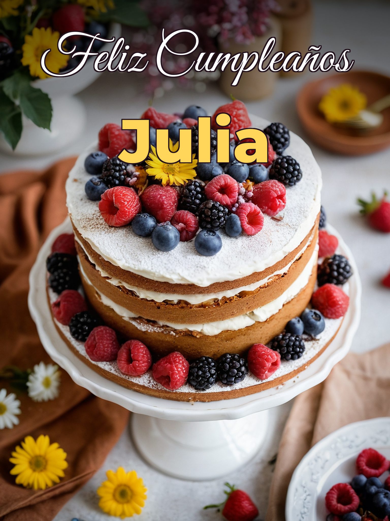 Feliz cumpleaños julia