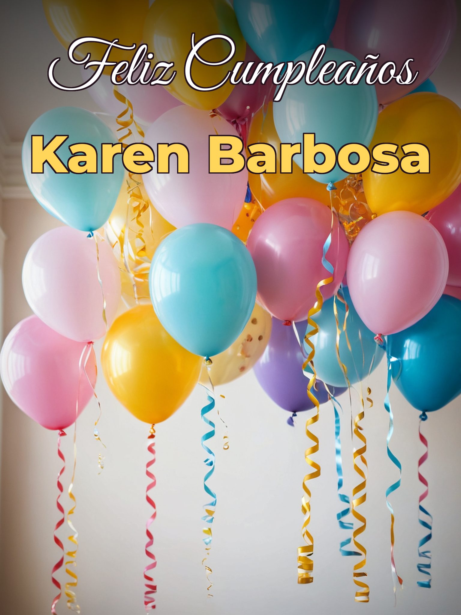 Feliz cumpleaños karen barbosa