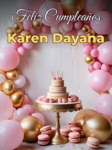 Feliz cumpleaños karen dayana