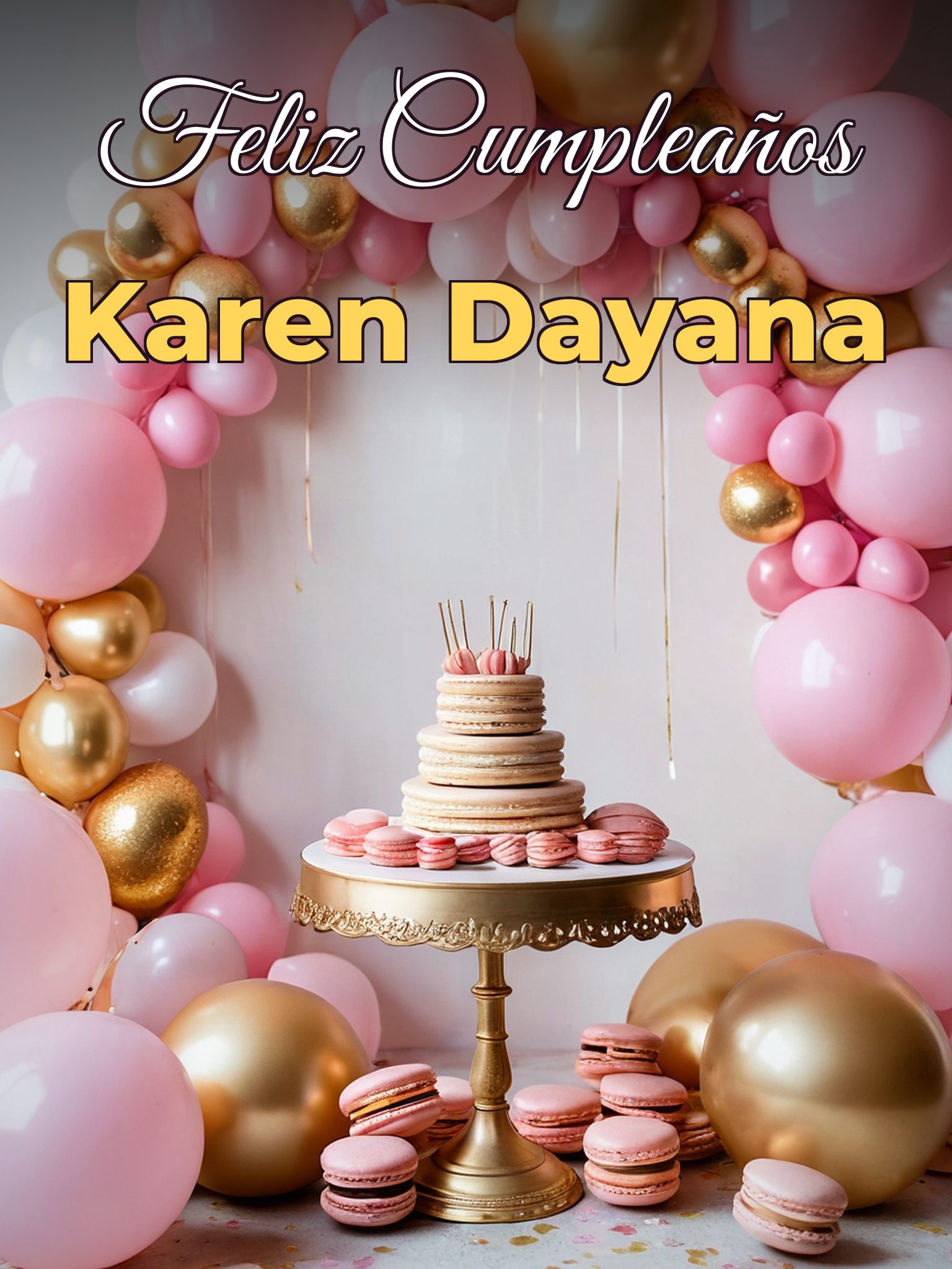 Feliz cumpleaños karen dayana