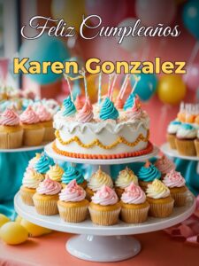 Feliz cumpleaños karen gonzalez