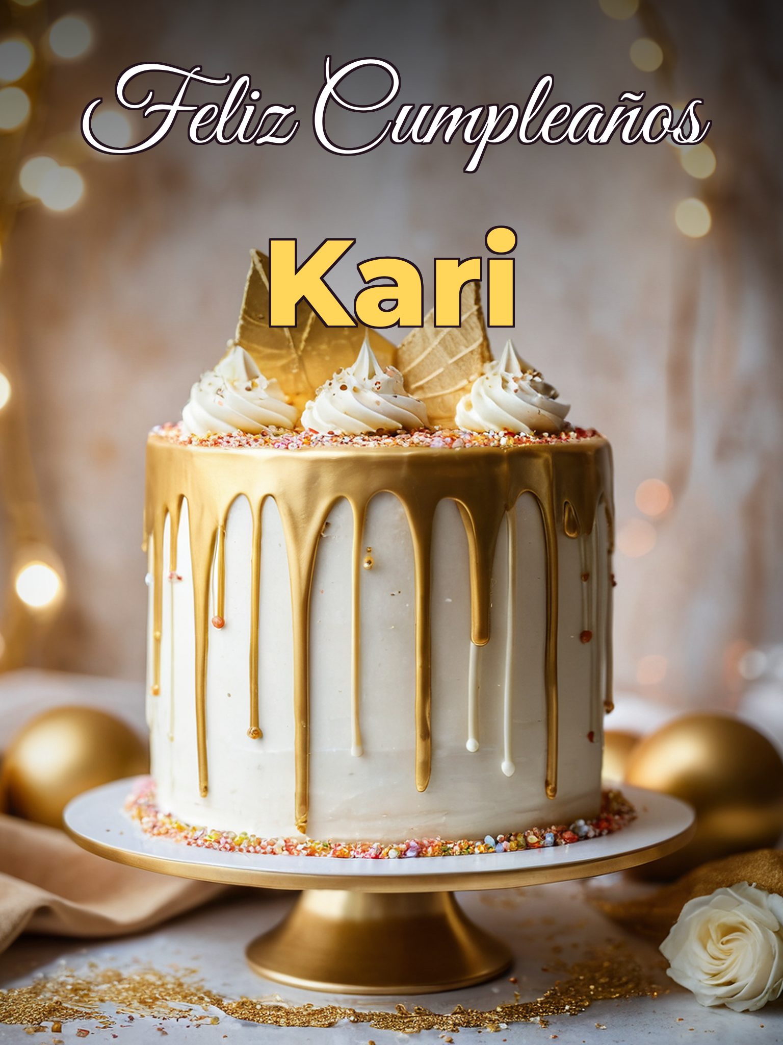 Feliz cumpleaños kari
