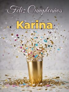 Feliz cumpleaños karina