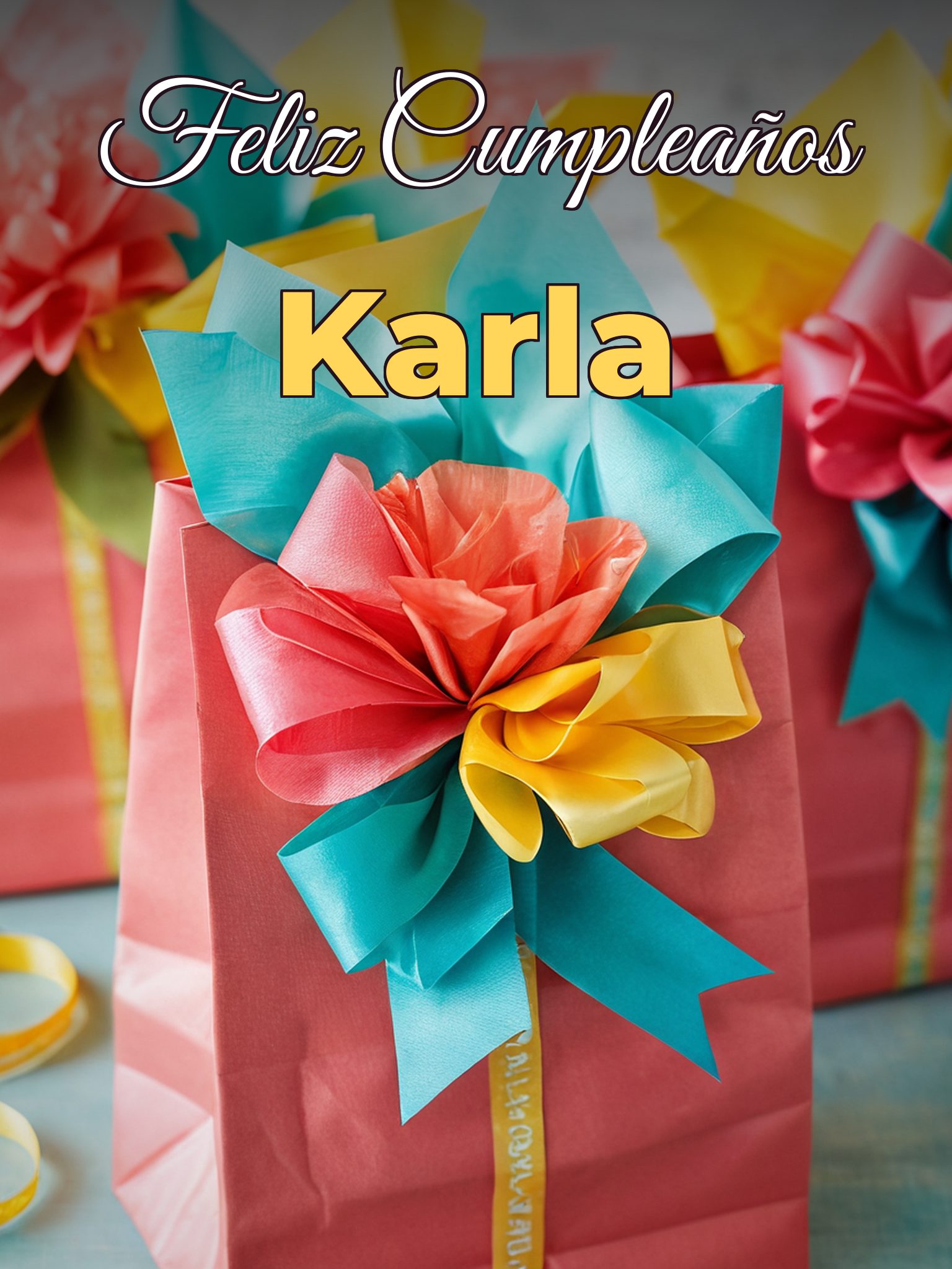 Feliz cumpleaños karla