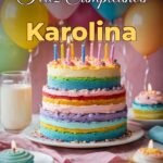 feliz cumpleaños karolina